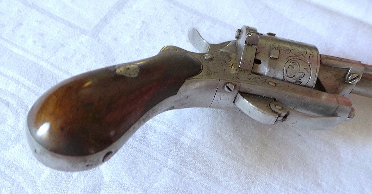 "eugene Lefaucheux" Revolver, Caliber 7 Mm, In A Case—1860–1870—19th Century-photo-6