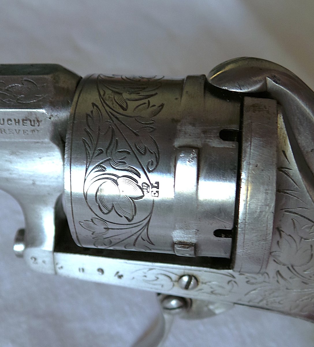 "eugene Lefaucheux" Revolver, Caliber 7 Mm, In A Case—1860–1870—19th Century-photo-7