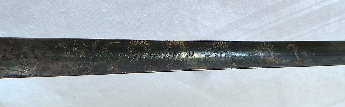 EPEE EN MONTURE ARGENT - POINCONS  PARIS  1785 & FERMIER GENERAL - XVIII°- LOUIS XVI--photo-3