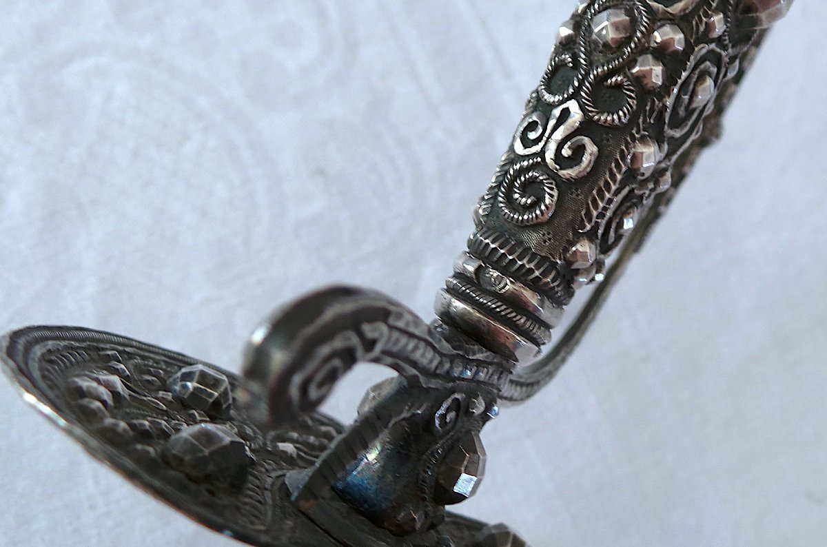 EPEE EN MONTURE ARGENT - POINCONS  PARIS  1785 & FERMIER GENERAL - XVIII°- LOUIS XVI--photo-1