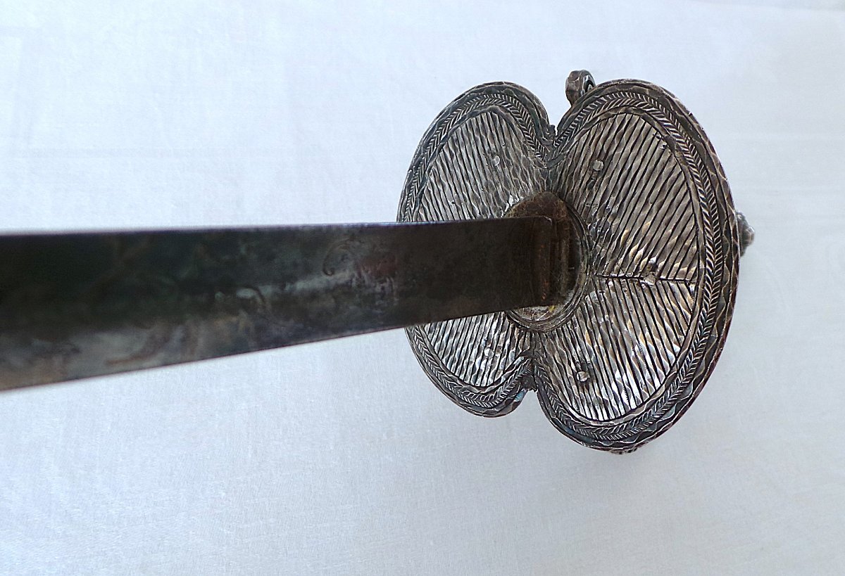 EPEE EN MONTURE ARGENT - POINCONS  PARIS  1785 & FERMIER GENERAL - XVIII°- LOUIS XVI--photo-6