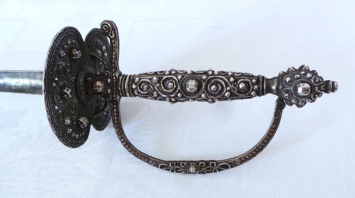 EPEE EN MONTURE ARGENT - POINCONS  PARIS  1785 & FERMIER GENERAL - XVIII°- LOUIS XVI--photo-7