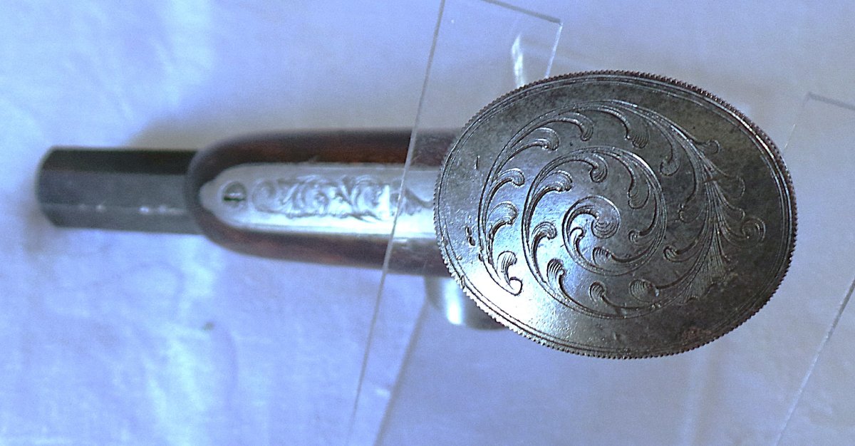 PISTOLET " HENRI-GUSTAVE DELVIGNE" - (1800 - 1876 ) -XIX°-photo-2