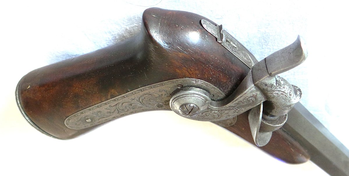 PISTOLET " HENRI-GUSTAVE DELVIGNE" - (1800 - 1876 ) -XIX°-photo-4