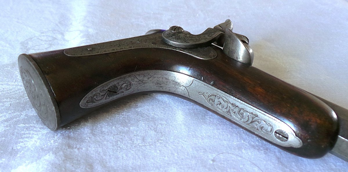 PISTOLET " HENRI-GUSTAVE DELVIGNE" - (1800 - 1876 ) -XIX°-photo-5
