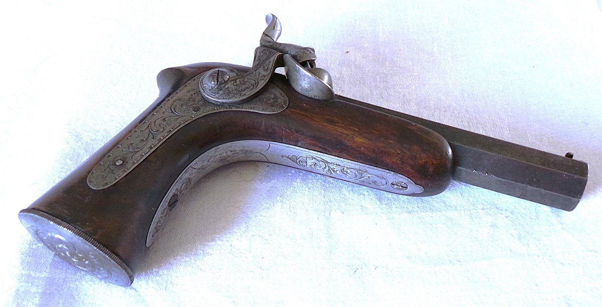 PISTOLET " HENRI-GUSTAVE DELVIGNE" - (1800 - 1876 ) -XIX°