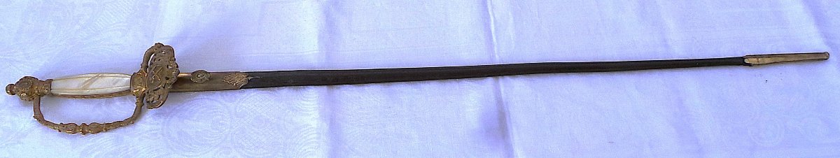 Officer's Sword From The école Des Mines De Saint-étienne - Second Empire - 19th Century-photo-2