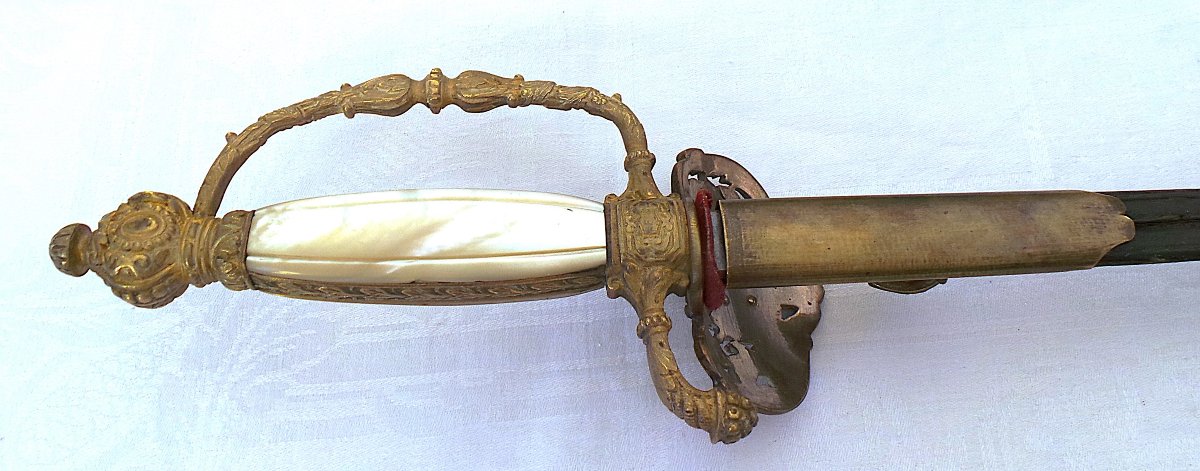 Officer's Sword From The école Des Mines De Saint-étienne - Second Empire - 19th Century-photo-3