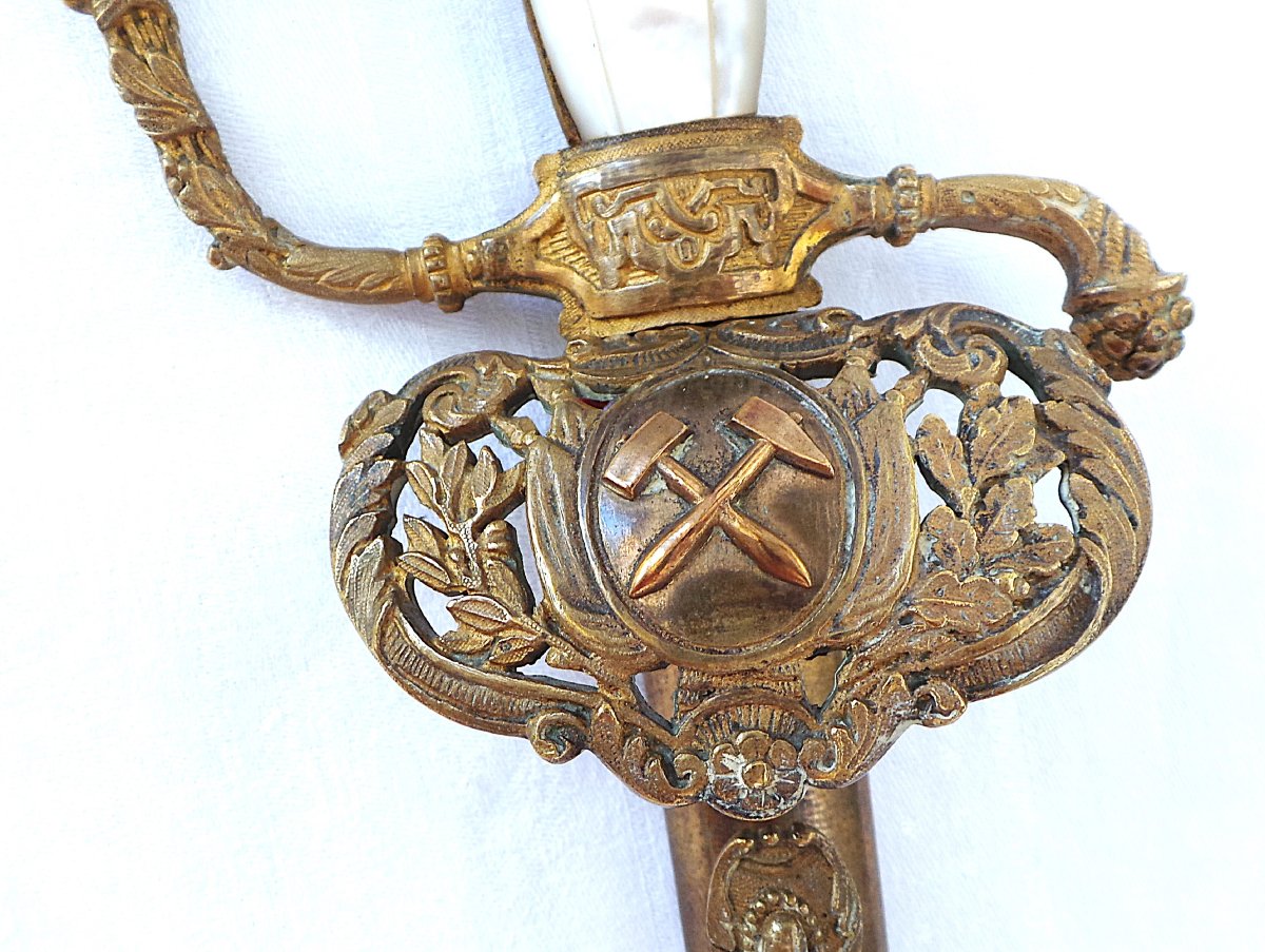 Officer's Sword From The école Des Mines De Saint-étienne - Second Empire - 19th Century-photo-4