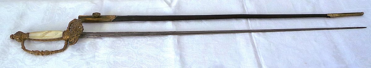 Officer's Sword From The école Des Mines De Saint-étienne - Second Empire - 19th Century-photo-1