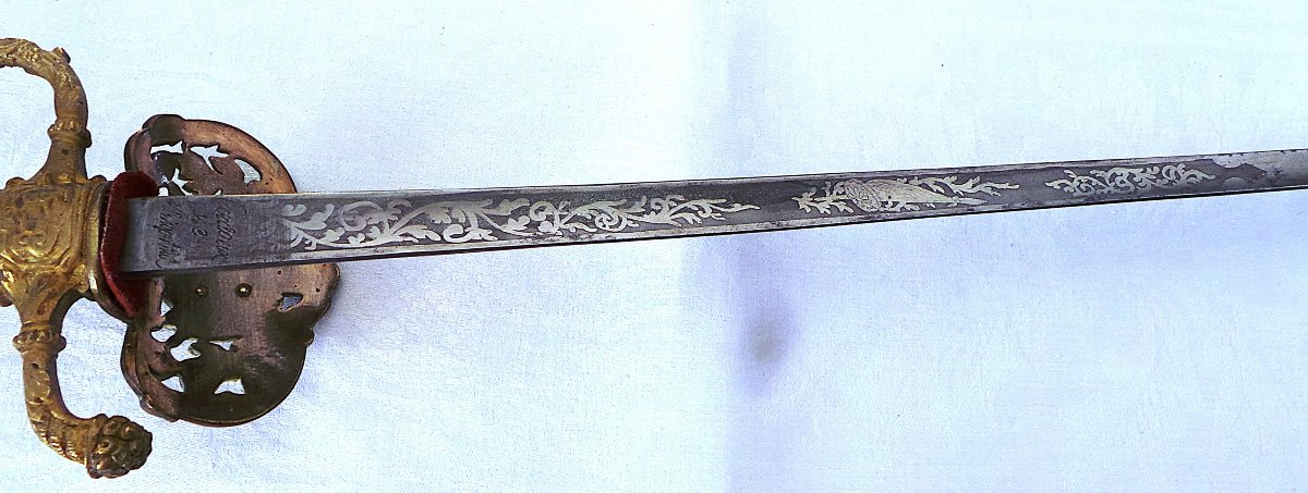 Officer's Sword From The école Des Mines De Saint-étienne - Second Empire - 19th Century-photo-4