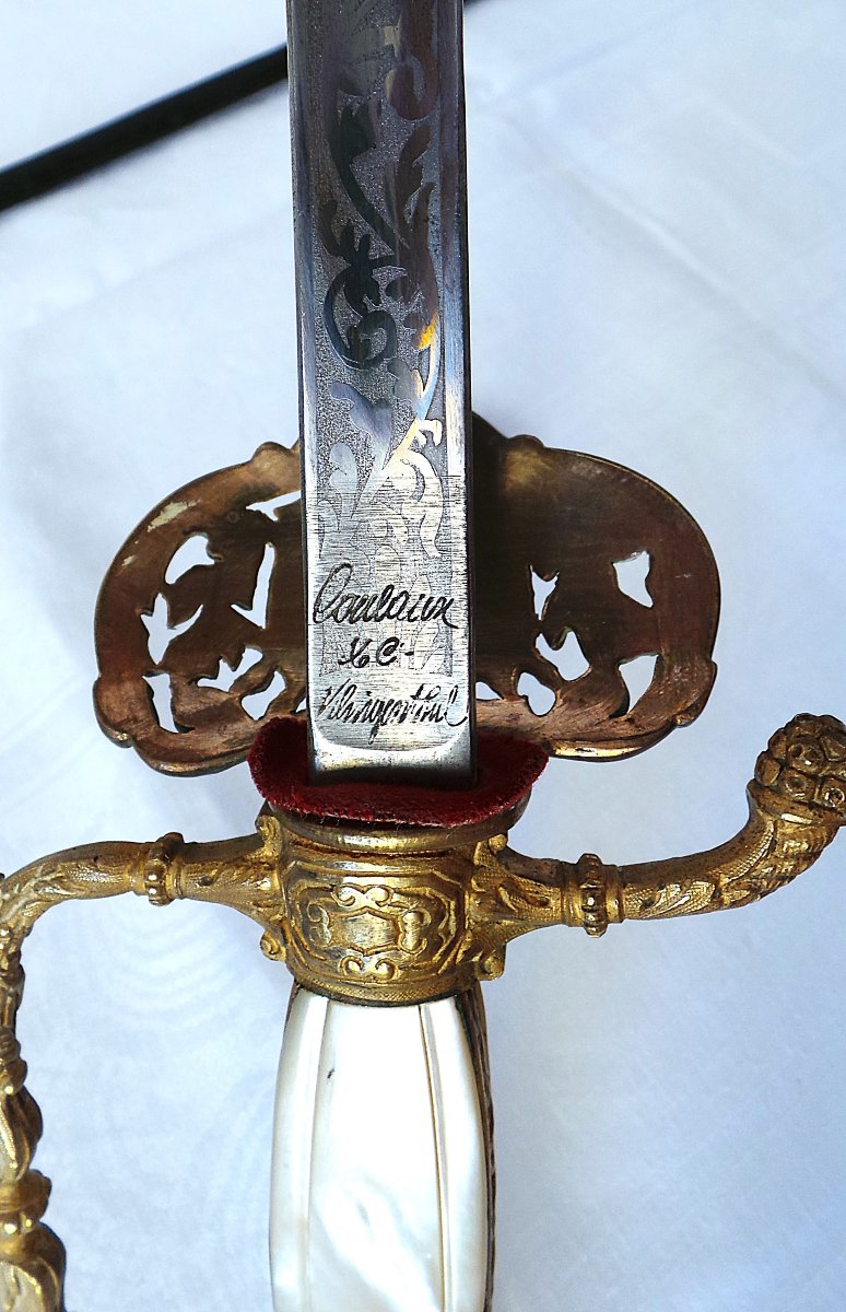 Officer's Sword From The école Des Mines De Saint-étienne - Second Empire - 19th Century-photo-5
