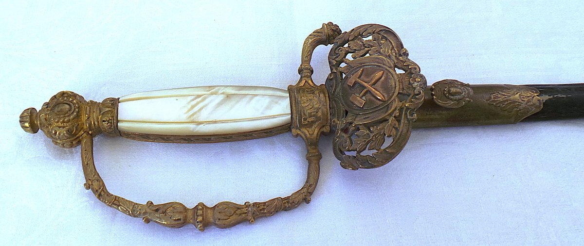 Officer's Sword From The école Des Mines De Saint-étienne - Second Empire - 19th Century