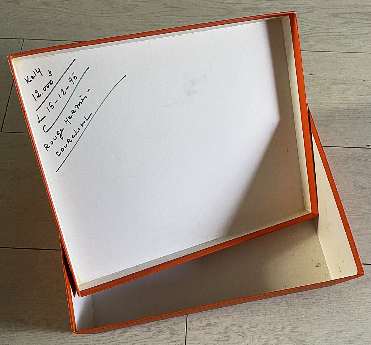 BOITE HERMES VIDE POUR SAC " KELLY " - XX°-photo-3
