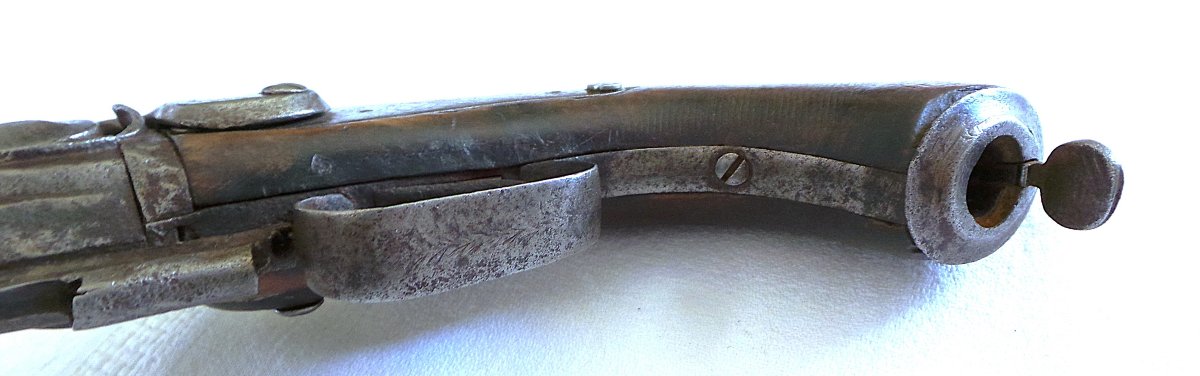 Fort Pistolet With Two Stacked Barrels And A Movable Rod - Second Empire --photo-4