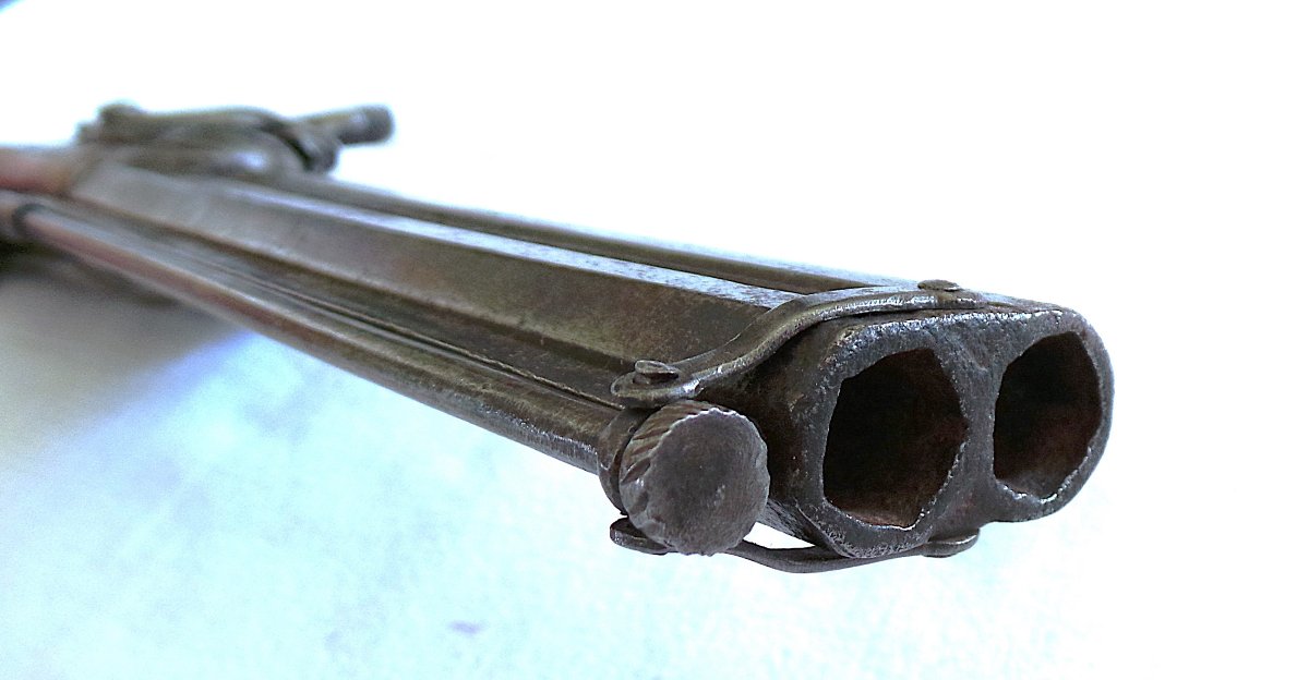 Fort Pistolet With Two Stacked Barrels And A Movable Rod - Second Empire --photo-2
