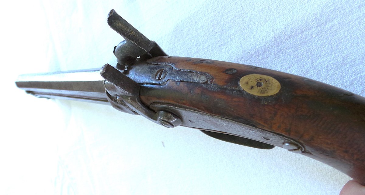 Fort Pistolet With Two Stacked Barrels And A Movable Rod - Second Empire --photo-3