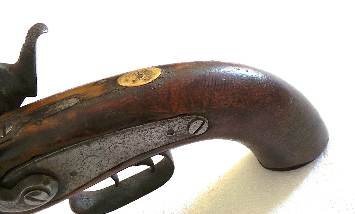 Fort Pistolet With Two Stacked Barrels And A Movable Rod - Second Empire --photo-6