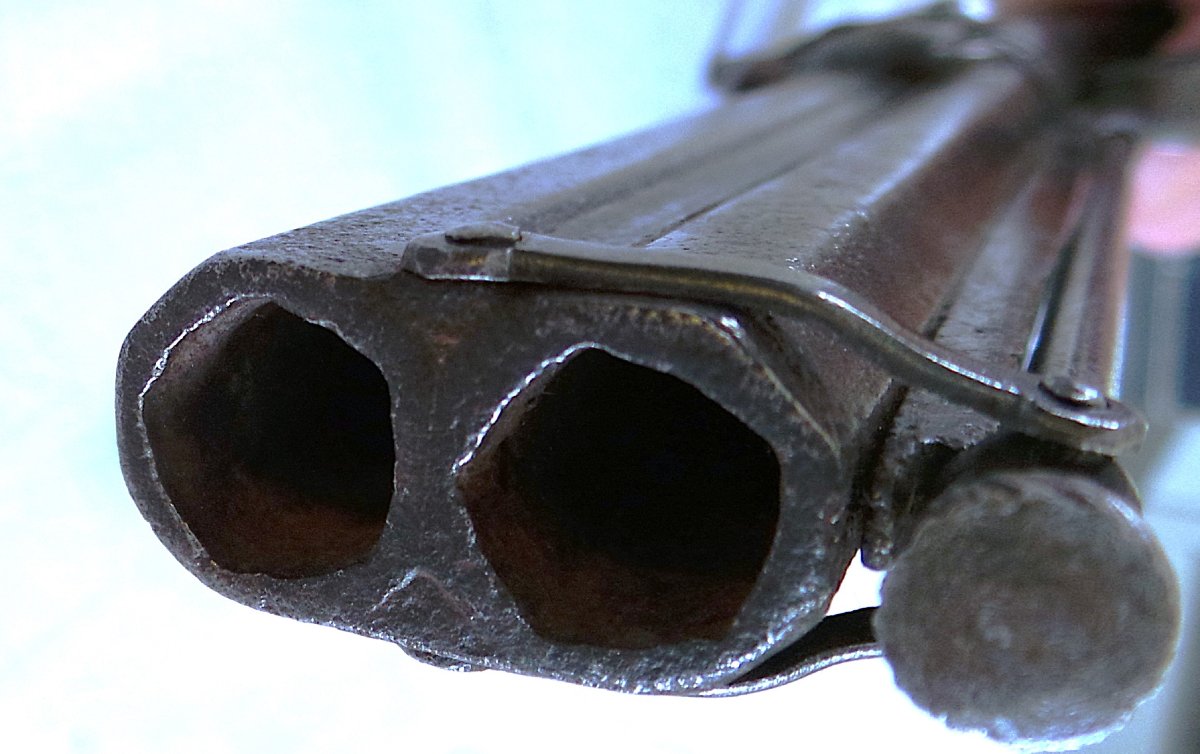 Fort Pistolet With Two Stacked Barrels And A Movable Rod - Second Empire --photo-7
