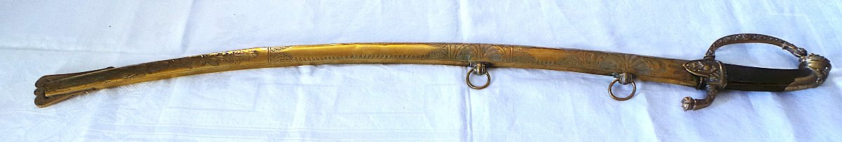 Staff Officer's Saber - First Empire - Hussar-style Blade - Known As The "marengo"-photo-2
