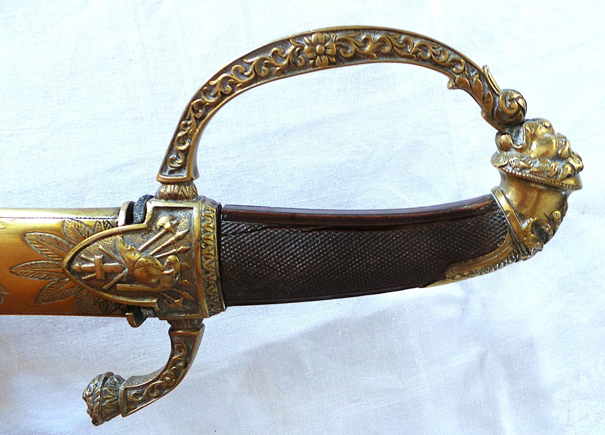 Staff Officer's Saber - First Empire - Hussar-style Blade - Known As The "marengo"-photo-2