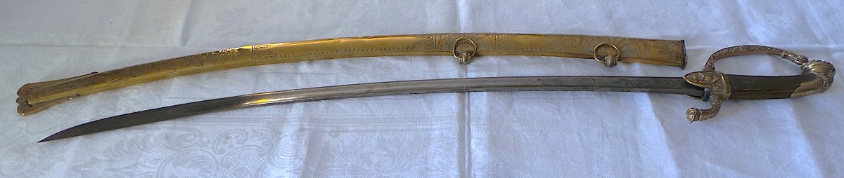Staff Officer's Saber - First Empire - Hussar-style Blade - Known As The "marengo"-photo-4