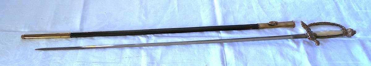 EPEE DE COMMISSAIRE DES POUDRES ET SALPETRES , MODELE 1852 - II° EMPIRE- XIX°-photo-2