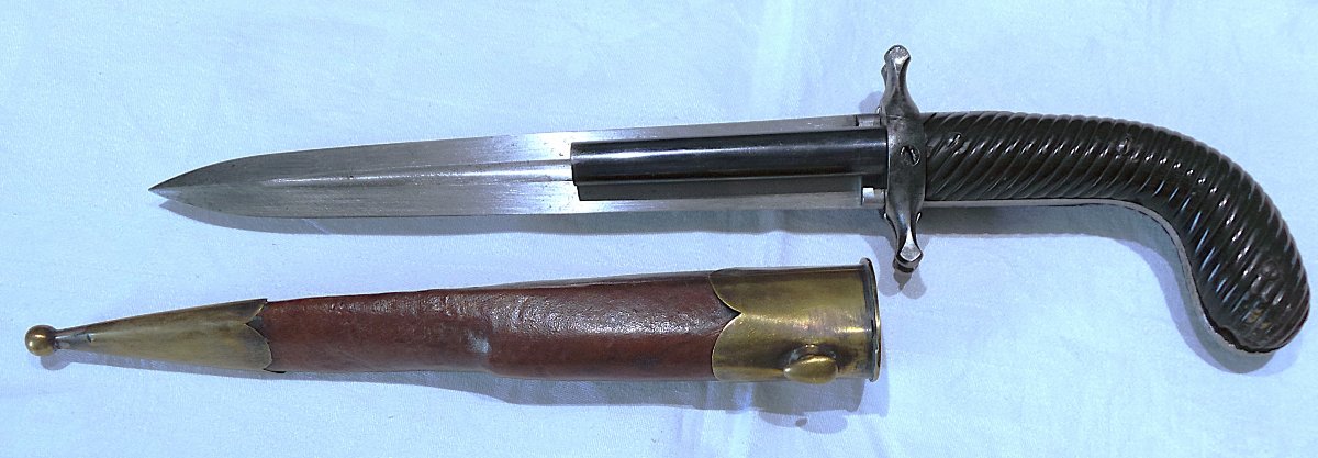DAGUE -PISTOLETS DE CHASSE " DUMONTHIER" - II° EMPIRE - 1850- 1870- XIX°-photo-3