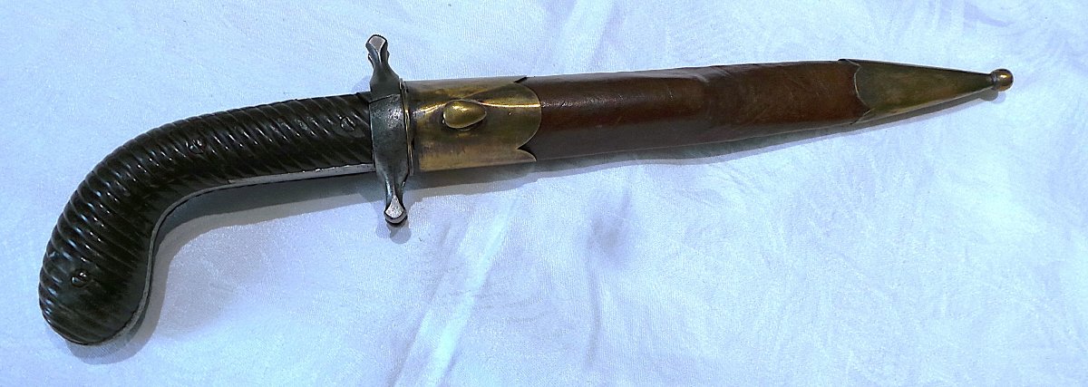 DAGUE -PISTOLETS DE CHASSE " DUMONTHIER" - II° EMPIRE - 1850- 1870- XIX°-photo-1