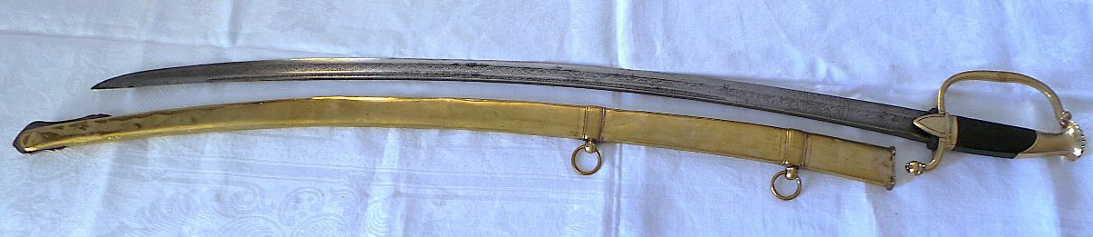 Light Cavalry Officer's Saber - Consulate–first Empire–-photo-2