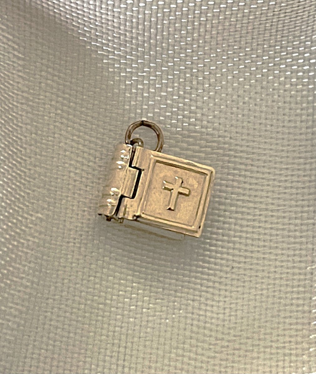 PENDENTIF  MINIATURE DE PRIERES  - LIVRE ARTICULE - EN 4 LANGUES- XX°-photo-2
