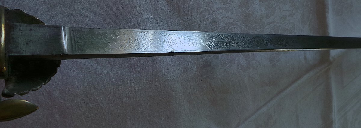 DAGUE DE CHASSE GERMANIQUE -XIX° - AVEC DEVISE "MIT GOTT FUR KAISER UND REICH " -photo-1