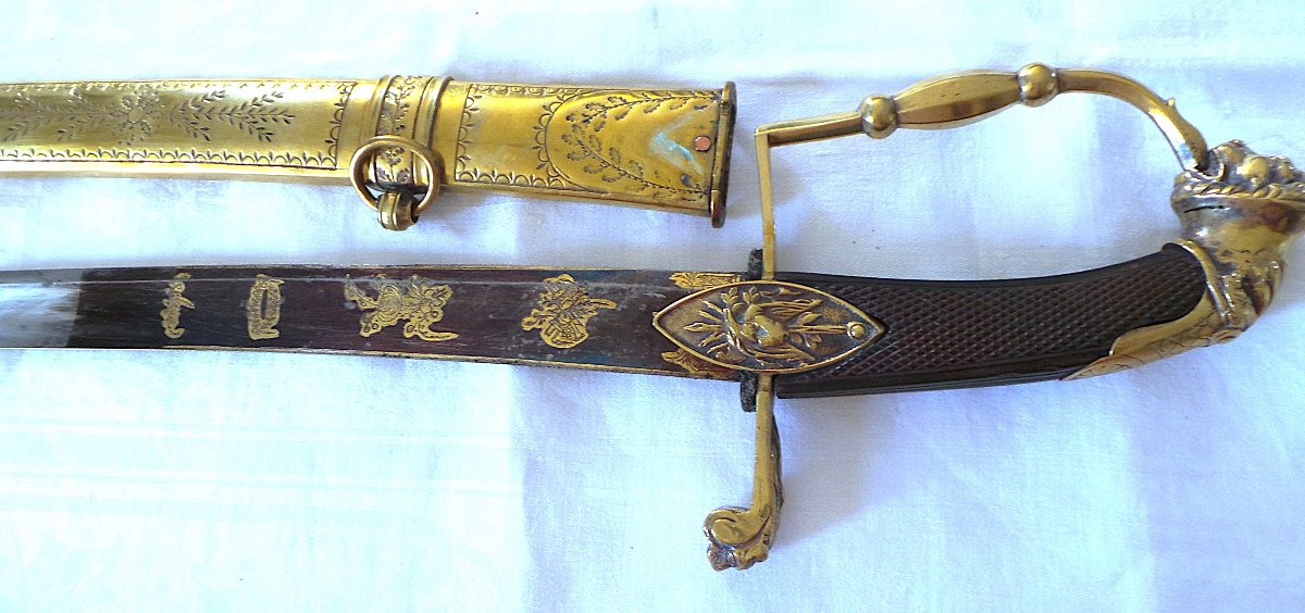 SABRE OFFICIER SUPERIEUR DE CAVALERIE LEGERE - CONSULAT-1ER EMPIRE--photo-3
