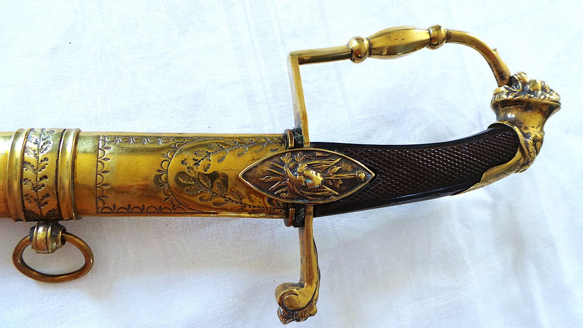 SABRE OFFICIER SUPERIEUR DE CAVALERIE LEGERE - CONSULAT-1ER EMPIRE--photo-5