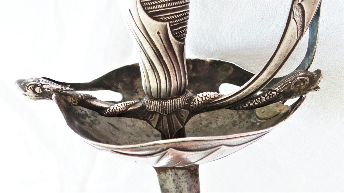 Sword "taza" Guard In Silver - XVIII ° - Louis XIV-louis XV--photo-2