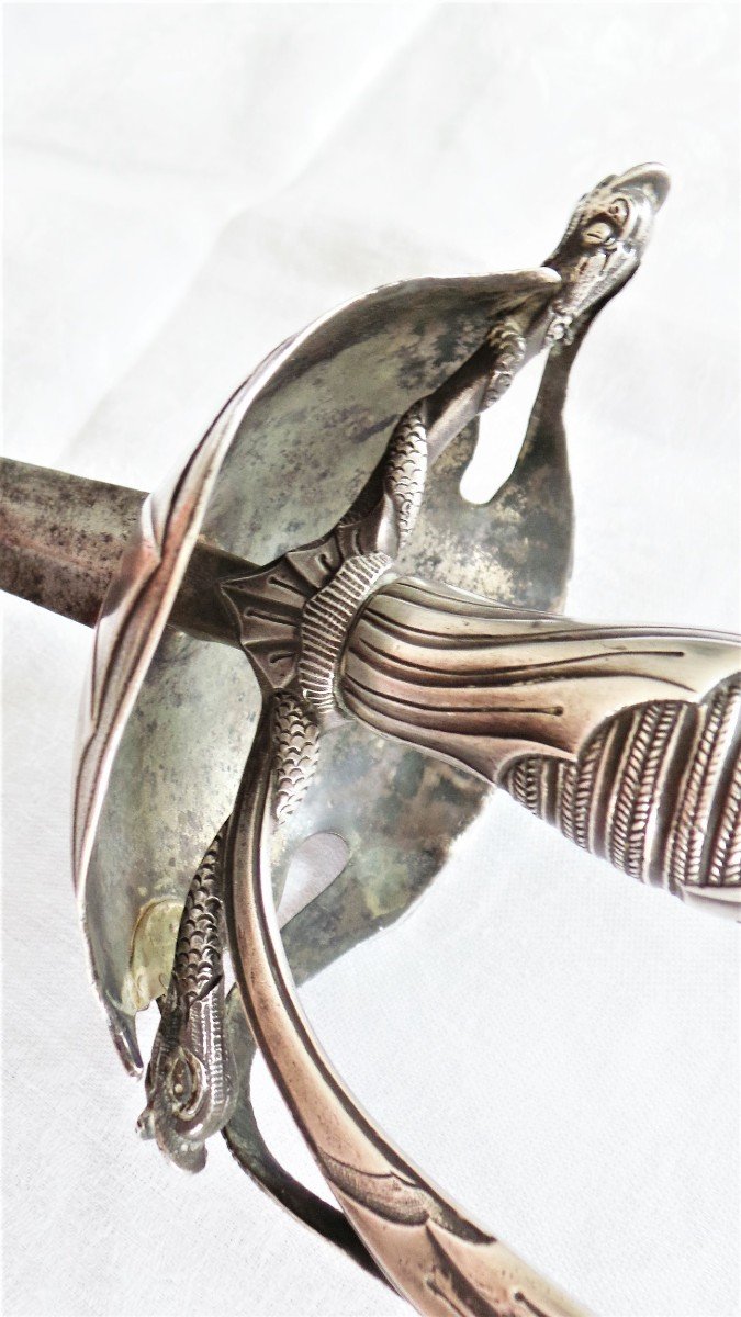 Sword "taza" Guard In Silver - XVIII ° - Louis XIV-louis XV--photo-6
