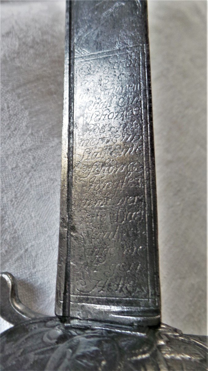 EPEE FORTE LAME - LOUIS XV - XVIII°-  MANUFACTURE ROYALE D'ALSACE--photo-4