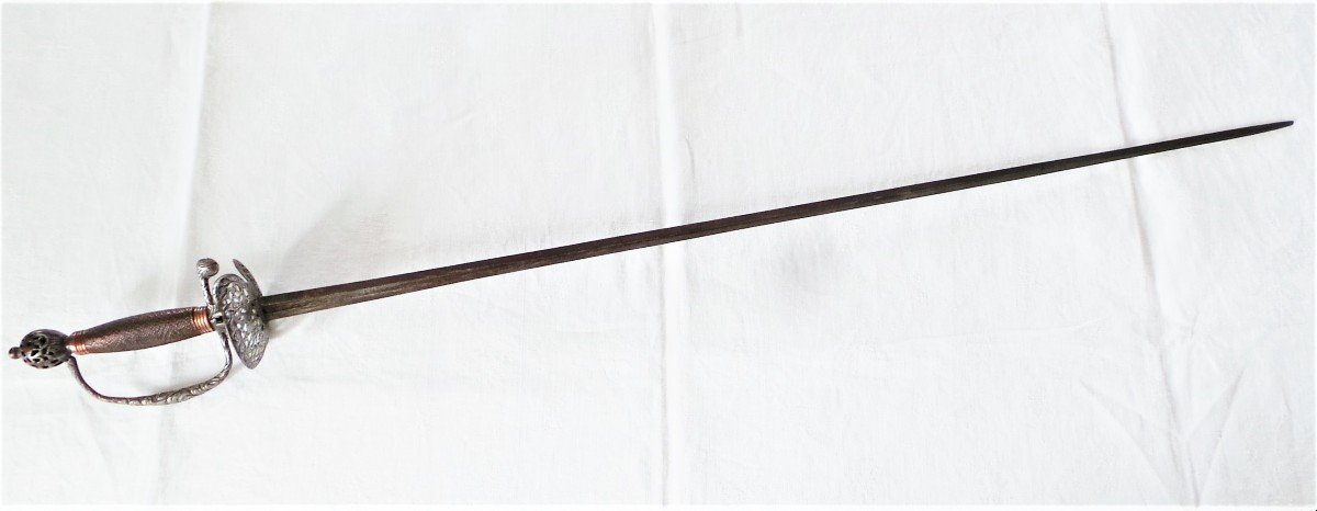Officer's Sword - Louis XV - XVI - Blade Signed - XVIII°-photo-2