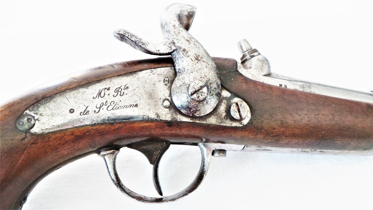 July Monarchy - Gendarmerie Pistol - Mod 1842 - Manu- Royale De St-etienne-photo-5
