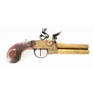 PISTOLET A SILEX D'OFFICIER DE MARINE - XVIII°