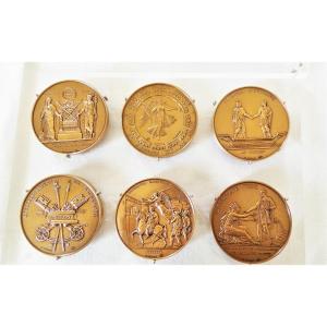 12 Bronze Medals - History - By Jp Rethore - Medal Engraver