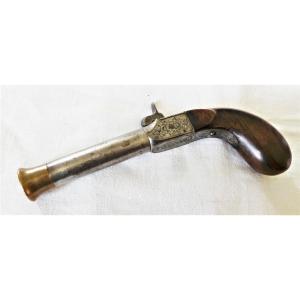 Manufacture d'Armes & Cycles De St-etienne - Damascus Cannon Pistol - XIX°