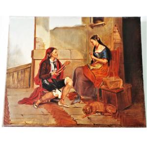 Italy - "neapolitan Couple" - XIX°