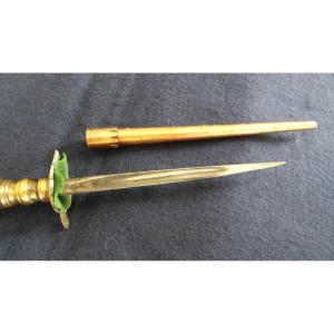 Style Dagger With 3 Central Gutters - 19th Century