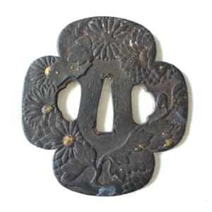 TSUBA - MOKKO GATA - SIGNEE SHIGENARI - ( 1650-1700 ) XVII°- ERE EDO-