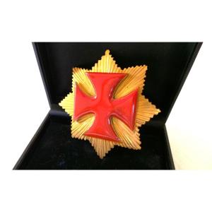 Enameled Templar Order Plate - XX°