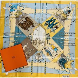 " CARNAVAL DE VENICE " ILLUSTRE PAR " H - DE WATRIGUANT " -1993 - POUR LA MAISON HERMES A PARIS
