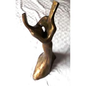 BRONZE " UNE VALSE " ARTISTE RETAIS- PHILIPPE JEAN DARONDEAU - XX°