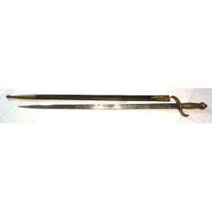 EPEE D'OFFICIER D'ARTILLERIE ( FASCHINEVMESSER M49 )1849- " EWALD CLEFF " à SOLINGEN- XIX°
