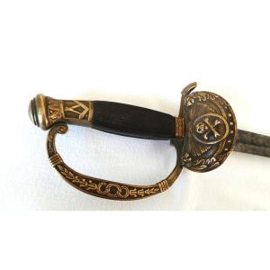 Short Masonic Sword – “kadosh” 30th Degree – First Empire Period – Restoration Period – 19th Century